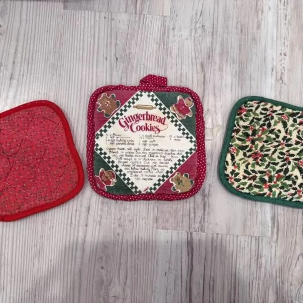 Set of 3 Christmas Pot Holders